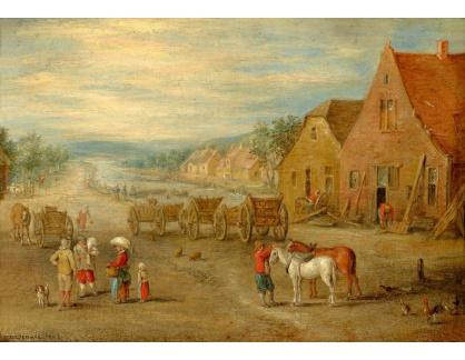 BRG-99 Jan Brueghel - Vesnice u cesty a kanálu