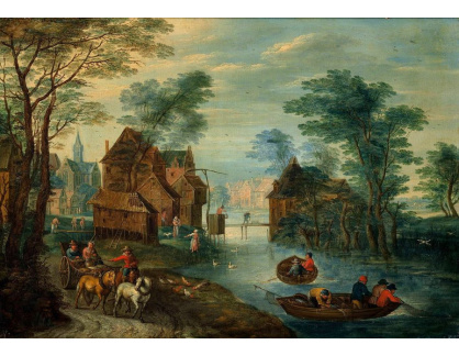 BRG-100 Jan Brueghel - Vesnice u kanálu