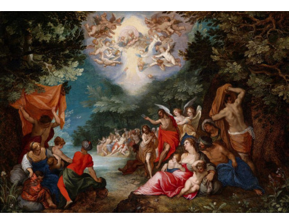 BRG-118 Jan Brueghel a Hans Rottenhammers - Křest Krista v řece Jordán