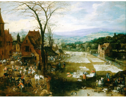 BRG-250 Jan Brueghel a Joos de Momper - Trh a prádlo ve Flandrech