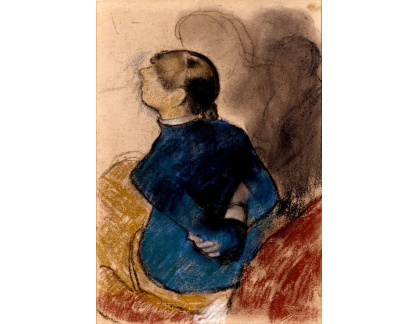 VR6-47 Edgar Degas - Mladá žena v modrém