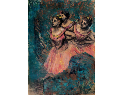 VR6-68 Edgar Degas - Tři tanečnice v červených kostýmech