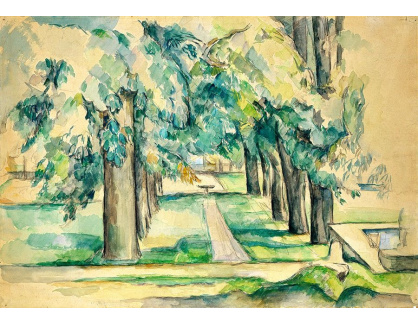 VR10-22 Paul Cézanne - Kaštanová alej v Jas de Bouffan