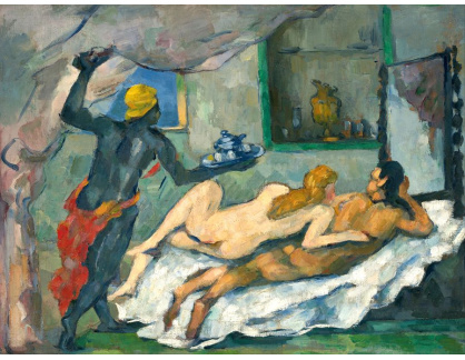 VR10-56 Paul Cézanne - Odpoledne v Neapoli s černým sluhou