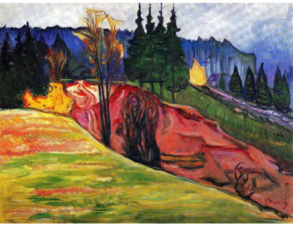 VEM13-34 Edvard Munch - Krajina Thuringewaldu