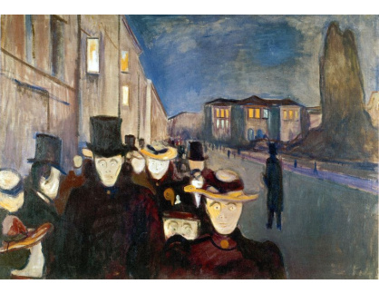 VEM13-08 Edvard Munch - Večer na Karl Johan-Gate
