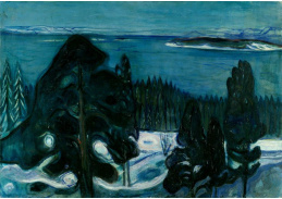 VEM13-134 Edvard Munch - Zimní noc