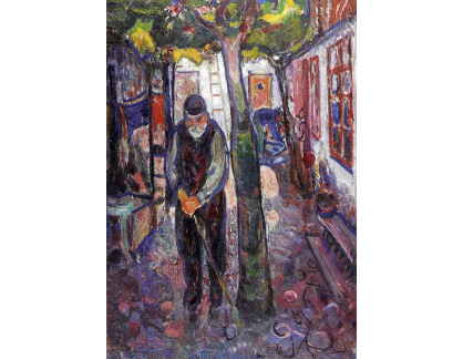 VEM13-85 Edvard Munch - Starý muž ve Warnemünde