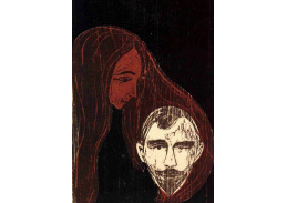 VEM13-83 Edvard Munch - Mužská hlava s manželkou