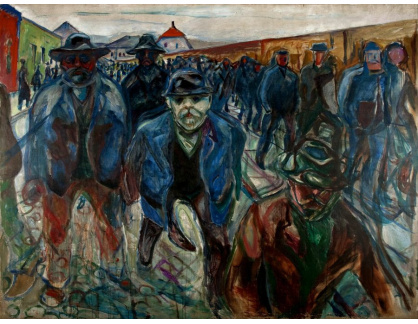VEM13-111 Edvard Munch - Dělníci na cestě domů