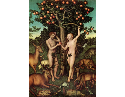 VlCR-26 Lucas Cranach - Adam a Eva v ráji