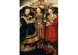 VlCR-123 Lucas Cranach - Svatá Barbara, Uršula a Margareta