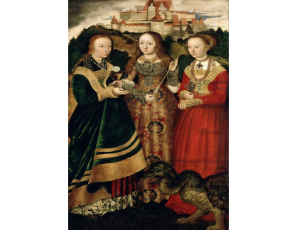 VlCR-123 Lucas Cranach - Svatá Barbara, Uršula a Margareta