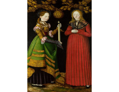 VlCR-144 Lucas Cranach - Svatá Genevieve a Apollonia