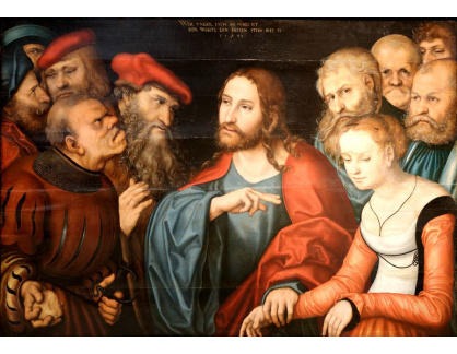 VlCR-181 Lucas Cranach - Kristus a cizoložnice