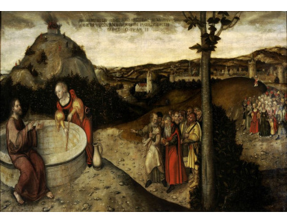 VlCR-190 Lucas Cranach - Kristus a Samaritánka u Jákobovy studny