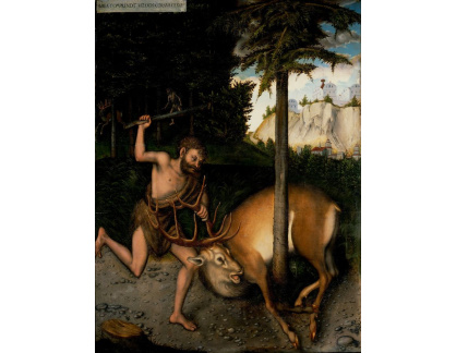 VlCR-247 Lucas Cranach - Herkules a jelen Diany
