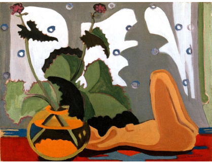 VELK 7 Ernst Ludwig Kirchner - Zátiší s plastikou před oknem