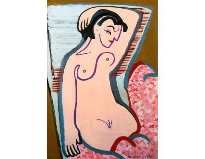 VELK 44 Ernst Ludwig Kirchner - Ležící ženský akt