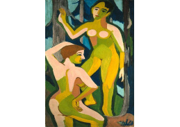 VELK 52 Ernst Ludwig Kirchner - Dvě nahé ženy v lese