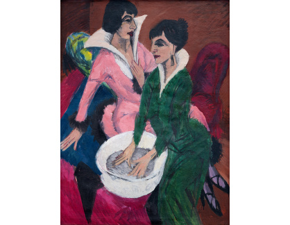 VELK 83 Ernst Ludwig Kirchner - Dvě ženy s umyvadlem