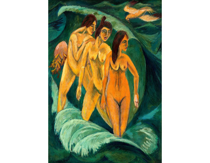 VELK 88 Ernst Ludwig Kirchner - Tři koupající se ženy