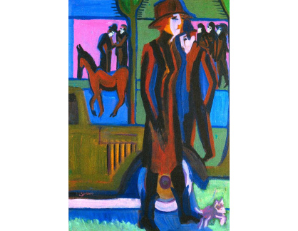 VELK 121 Ernst Ludwig Kirchner - Na procházce se psem