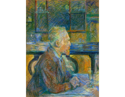R7-101 Henri Toulose-Lautrec - Portrét Vincenta van Gogha