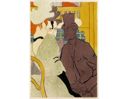 R7-129 Henri Toulose-Lautrec - Angličan v Moulin Rouge