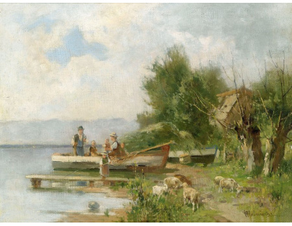 VN-162 Karl Heinisch - Rybaření na břehu jezera