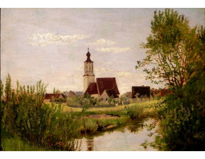 VN-179 Franz von Lenbach - Krajina s kostelem