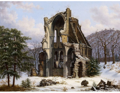 VN-242 Wilhelm Steuerwaldt - Ruiny v Heisterbachu v zimě