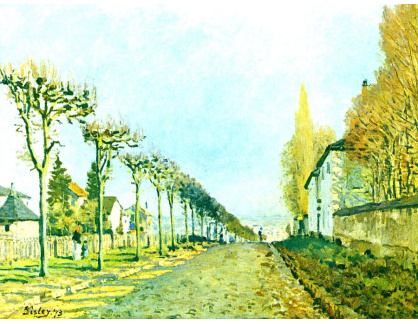 VANG5 Alfred Sisley - Silnice v Maschine do Louveciennes