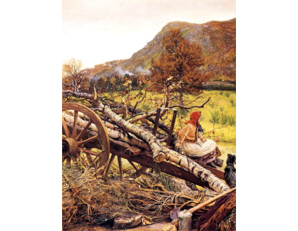 VANG20 John Everett Millais - Dřevo na zimu