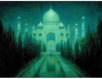 VANG167 Charles W. Bartlett - Taj Mahal v měsíčním světle