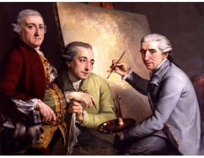 VANG171 John Francis Rigaud - Portréty Agostino Carlini, Francesco Bartolozzi a Giovanni Battista Cipriani