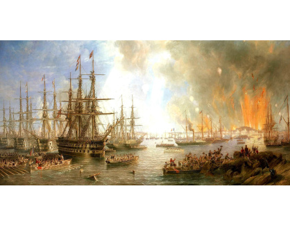 VANG186 George Chambers - Bombardování Alžíru roku 1816