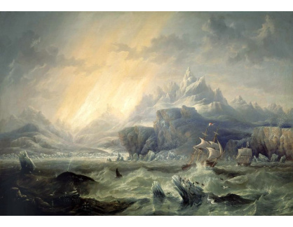VANG185 John Wilson Carmichael - Plachetnice Erebus a Terror v Antarktidě