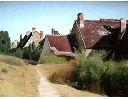 VF152 Jean-Baptiste-Camille Corot - Domy v blízkosti Orleans