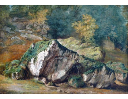 VF252 Théodore Rousseau - Studie skály a stromů