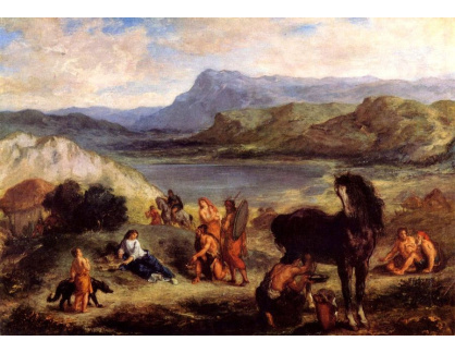 VEF 28 Eugene Ferdinand Victor Delacroix - Ovid mezi Scythiany