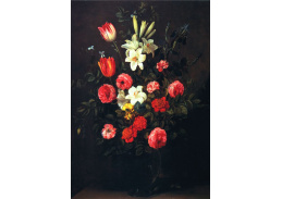 VH643 Francois Ykens - Zátiší s květinami ve skleněné váze
