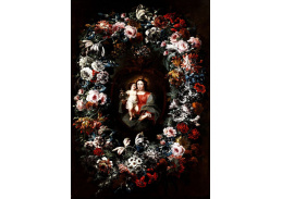 VH784 Jan Erasmus Quellinus  - Madonna s dítětem v květinovém věnci