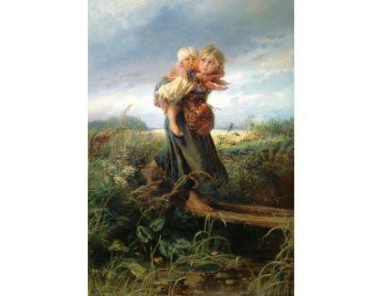 VR140 Konstantin Makovsky - Děti prchající před bouřkou