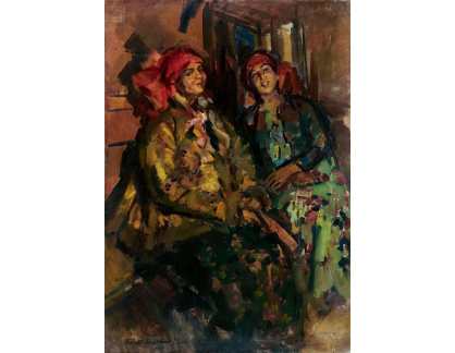 VR-513 Konstantin Korovin - Dvě dívky v selském kostýmu