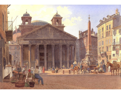 VALT 21 Jacob Alt - Pantheon a Piazza della Rotonda v Římě