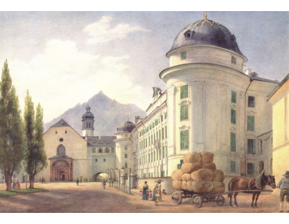 VALT 31 Jacob Alt - Císařský palác a františkánský kostel v Innsbrucku