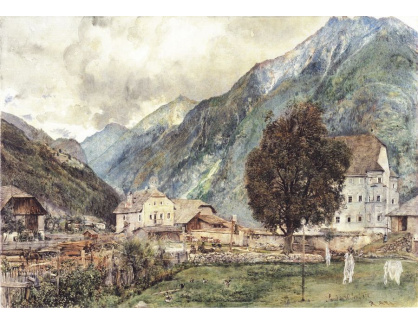 VALT 58 Rudolf von Alt - Böckstein s výhledem na vstup do Gasteinské doliny