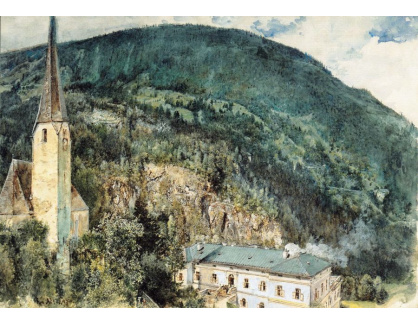 VALT 91 Rudolf von Alt - Kostel Svatého Nikolase v Bad Gasteinu