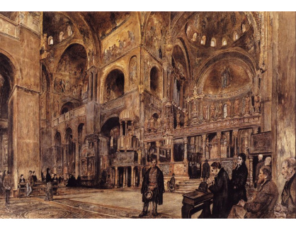 VALT 95 Rudolf von Alt - Interier baziliky Svatého Marka v Benátkách